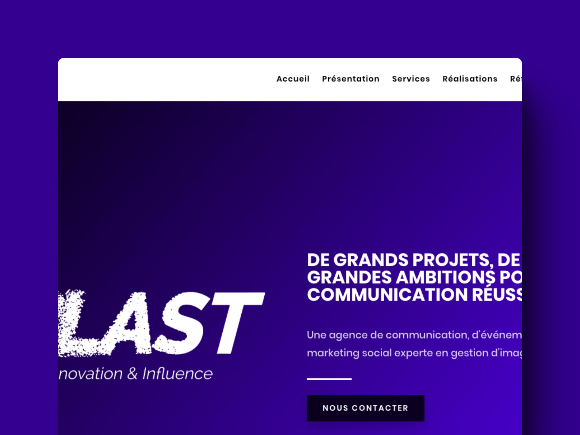 projet-blast-influence-cms-wordpress